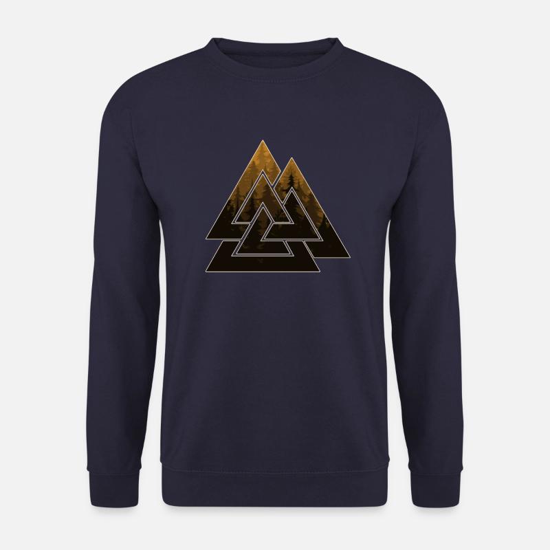 valknut tattoo viking - Unisex Sweatshirt - navy