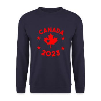 Kanada 2023 - Unisex Pullover - Navy - Vorne - Alina (178cm) & Michal (187cm)