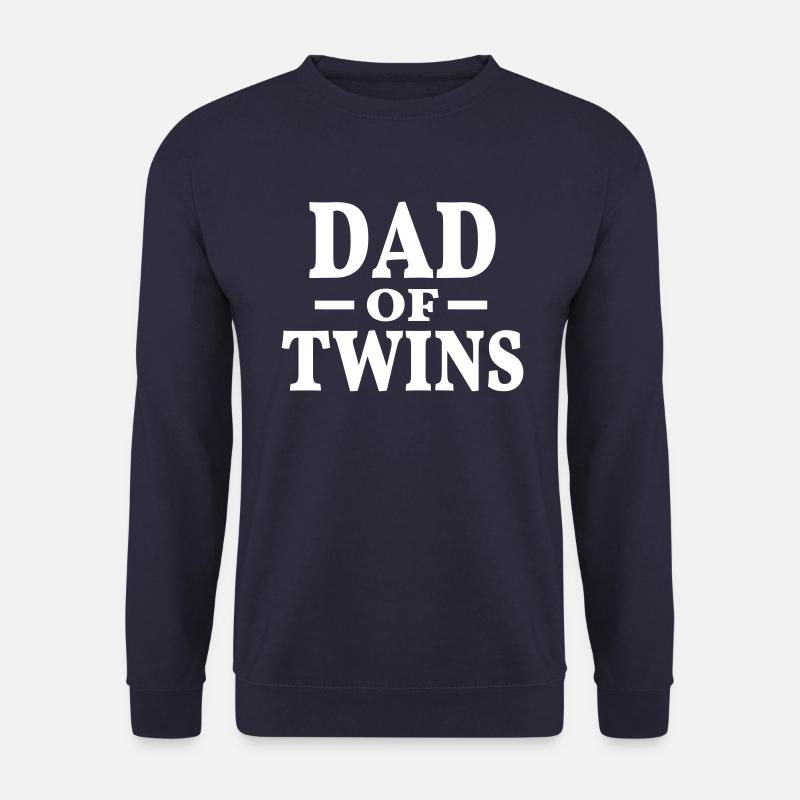 Zwillinge Vater Papa Zwillingsvater Eltern Dad Fun - Unisex Pullover - Navy