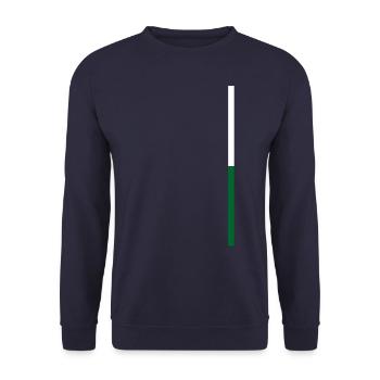 Styrie Style Bandes - Sweat-shirt Unisexe - marine - Devant - Alina (178cm) & Michal (187cm)