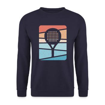 Padel tennis padel rackets padel player padel - Unisex Sweatshirt - navy - Front - Alina (178cm) & Michal (187cm)