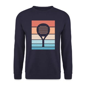 Padel player padel racket padel tennis padel - Unisex Sweatshirt - navy - Front - Alina (178cm) & Michal (187cm)