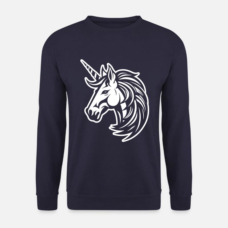 Einhorn Kopf - Unisex Pullover - Navy