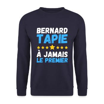 MARSEILLAIS TAPIE A JAMAIS LE PREMIER marseille om - Sweat-shirt Unisexe - marine - Devant - Alina (178cm) & Michal (187cm)