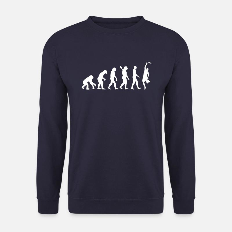 L'évolution du frisbee - Sweat-shirt Unisexe - marine