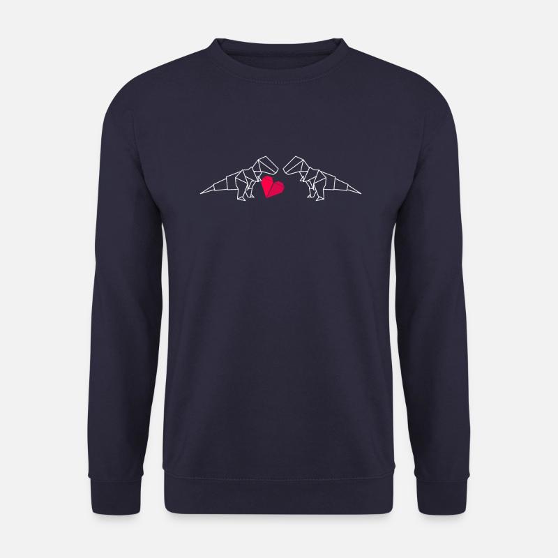 Origami Dino - Unisex Pullover - Navy