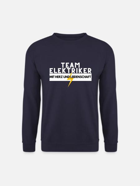 Team Elektriker mit Herz und Leidenschaft - Unisex Pullover - Navy