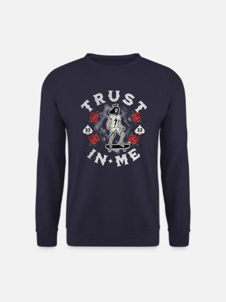 TRUST IN ME - Sweat-shirt Unisexe - marine