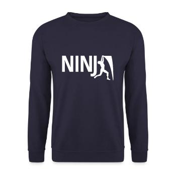 Ninja warrior - Unisex Sweatshirt - navy - Front - Alina (178cm) & Michal (187cm)