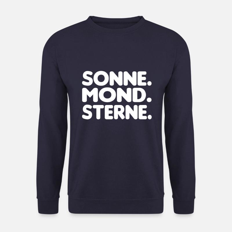 Sonne. Mond. Sterne. [white] - Unisex Pullover - Navy