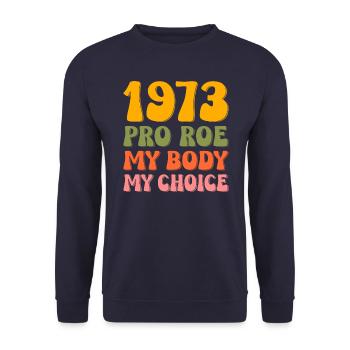 1973 Pro Roe - Sweat-shirt Unisexe - marine - Devant - Alina (178cm) & Michal (187cm)