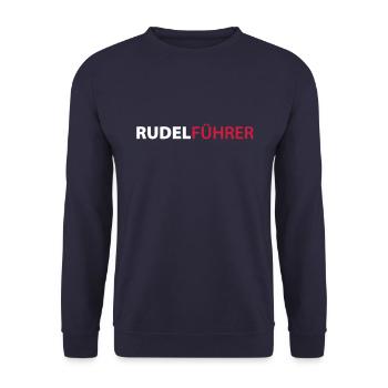 Rudelführer Hunde - Unisex Pullover - Navy - Vorne - Alina (178cm) & Michal (187cm)