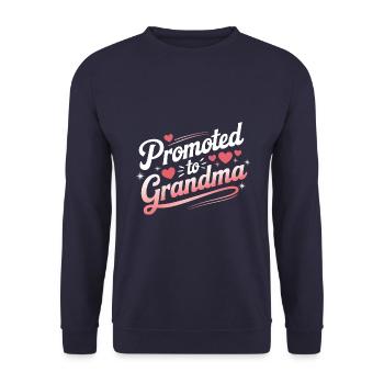 Grandma Grandmother Mother's Day Family - Unisex Sweatshirt - navy - Front - Alina (178cm) & Michal (187cm)
