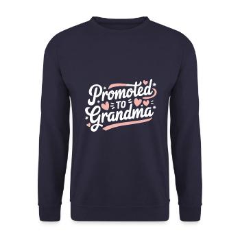 Grandma Grandmother Mother's Day Family - Unisex Sweatshirt - navy - Front - Alina (178cm) & Michal (187cm)