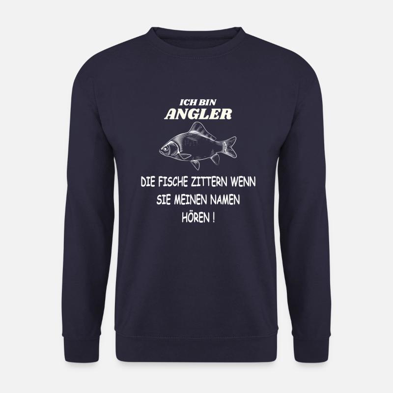 ICH BIN ANGLER... - Unisex Pullover - Navy