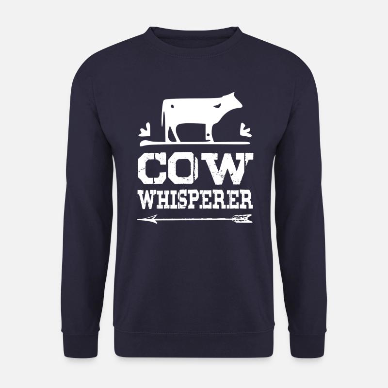 Cow Whisperer - weiss - Unisex Pullover - Navy