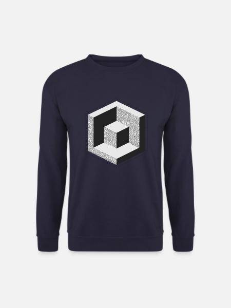 cube géométrique - Sweat-shirt Unisexe - marine