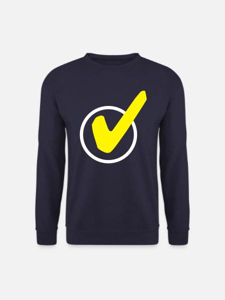 crochet symbole tique tique - Sweat-shirt Unisexe - marine