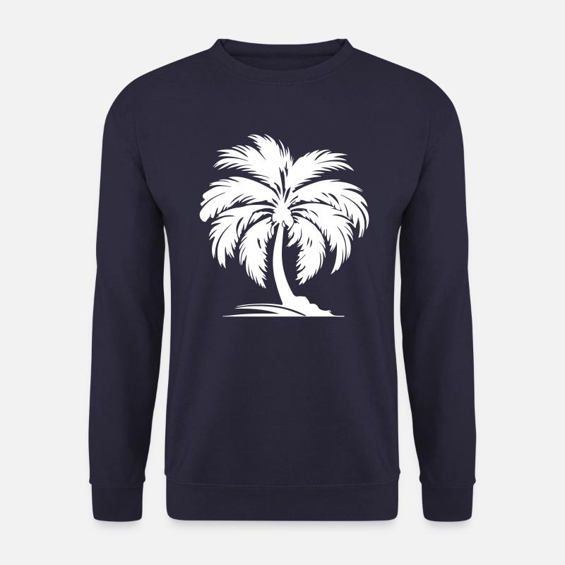 Palme Silhouette Symbol - Unisex Pullover - Navy