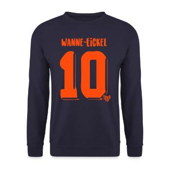 faddy - Unisex Pullover - Navy - Vorne - Alina (178cm) & Michal (187cm)