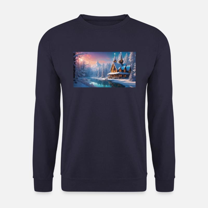 Winterlandschaft - Unisex Pullover - Navy