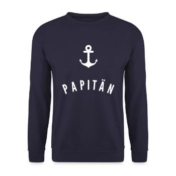 Papitän - Unisex Pullover - Navy - Vorne - Alina (178cm) & Michal (187cm)