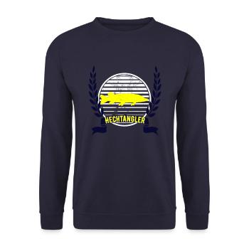 Hecht Angler Batch - Unisex Pullover - Navy - Vorne - Alina (178cm) & Michal (187cm)