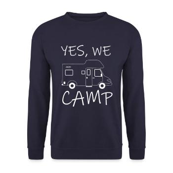 A620 - Unisex Pullover - Navy - Vorne - Alina (178cm) & Michal (187cm)