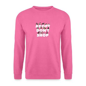 Adopt instead of buying - Unisex Sweatshirt - pink - Front