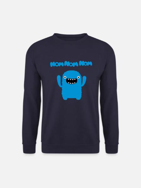 Om nom nom nom - Unisex Sweatshirt - navy
