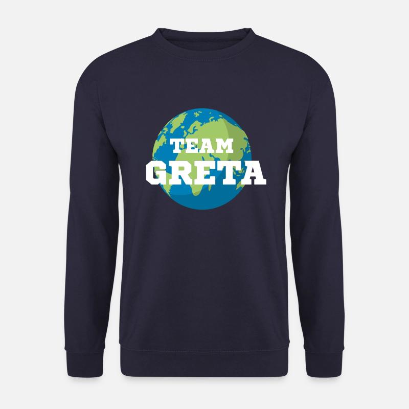 Team Greta knows earth - Unisex Sweatshirt - navy