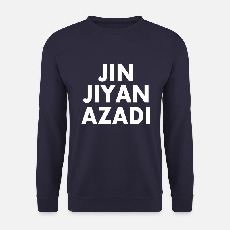 jin jiyan azadi - Unisex Pullover - Navy
