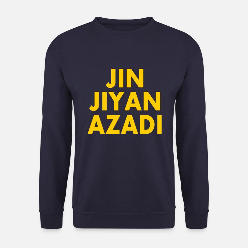 jin jiyan azadi - Unisex Pullover - Navy