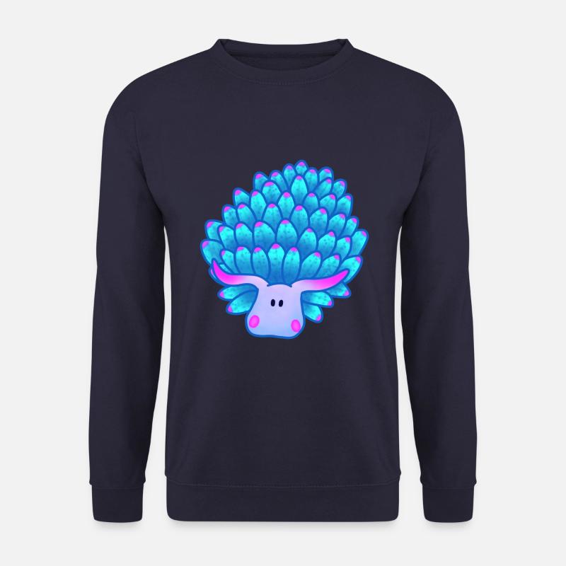 Blattschnecke, Blaue Meeresschnecke - Unisex Pullover - Navy