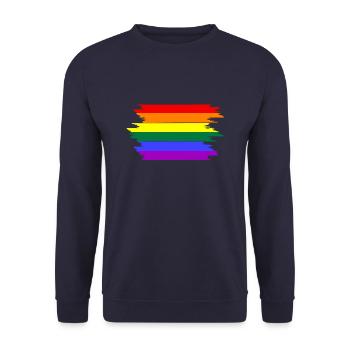 LGBT - Unisex Pullover - Navy - Vorne - Alina (178cm) & Michal (187cm)