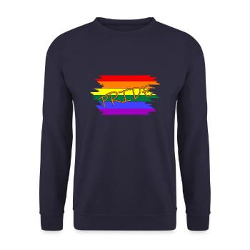 LGBT - Unisex Pullover - Navy - Vorne - Alina (178cm) & Michal (187cm)
