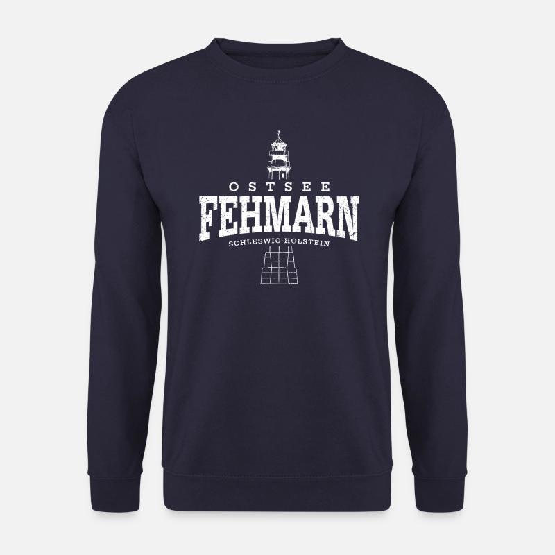 Fehmarn Ostsee (weiss oldstyle) - Unisex Pullover - Navy