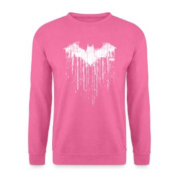 DC Comics Batman Fledermaus Used Look - Unisex Pullover - Pink - Vorne