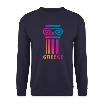 Greece Hellas - Unisex Sweatshirt - navy - Front - Alina (178cm) & Michal (187cm)