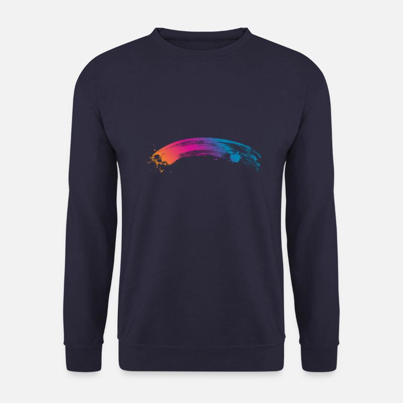 Rainbow Brush Painter - Unisex Sweatshirt - navy