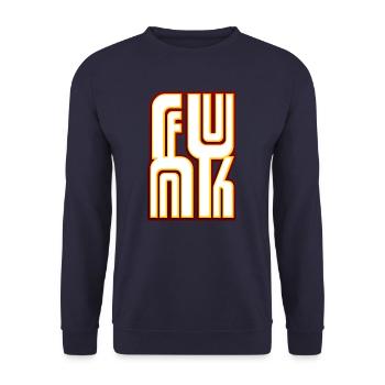 Funk Musik - Unisex Pullover - Navy - Vorne - Alina (178cm) & Michal (187cm)