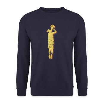 Basketball Retro Female - Unisex Sweatshirt - navy - Front - Alina (178cm) & Michal (187cm)