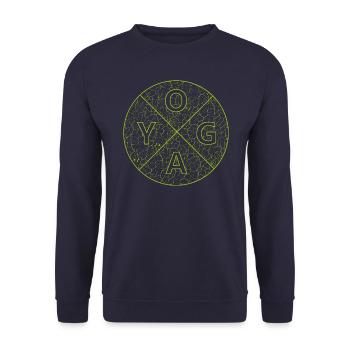 Yoga yoga - Unisex Pullover - Navy - Vorne - Alina (178cm) & Michal (187cm)