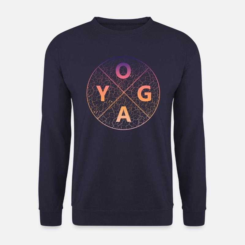 Yoga Yogaübung Namaste - Unisex Pullover - Navy