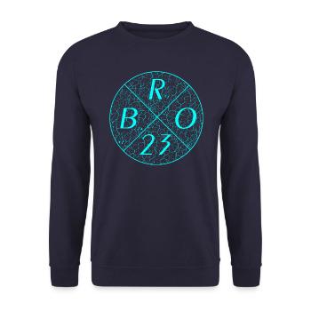 Bro 23 bro 23 - Unisex Pullover - Navy - Vorne - Alina (178cm) & Michal (187cm)