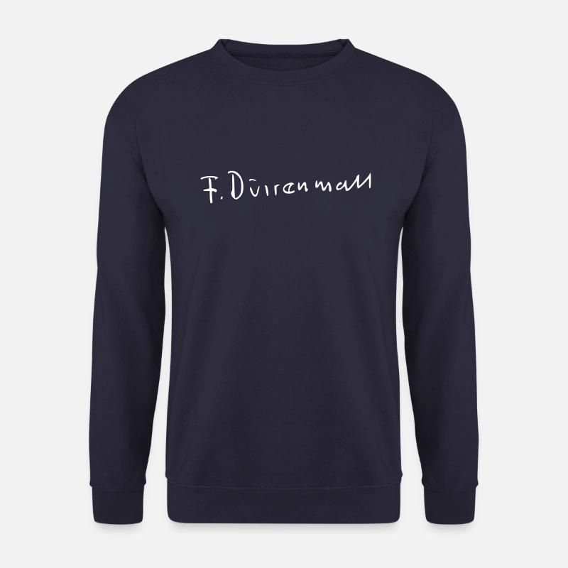 Friedrich Duerrenmatt Unterschrift - Unisex Pullover - Navy