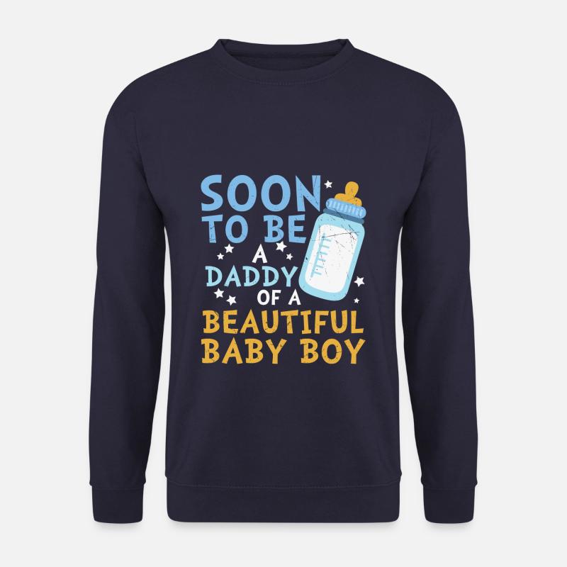 Bientôt papa d’un garçon - Sweat-shirt Unisexe - marine