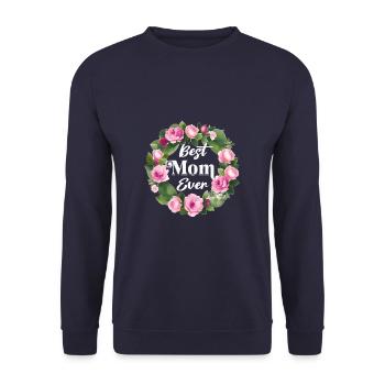 Meilleure maman de tous les temps. Meilleur cadeau maman - Sweat-shirt Unisexe - marine - Devant - Alina (178cm) & Michal (187cm)