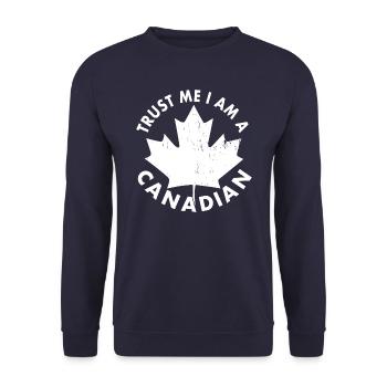 Croyez-moi, je suis Canadien - Sweat-shirt Unisexe - marine - Devant - Alina (178cm) & Michal (187cm)