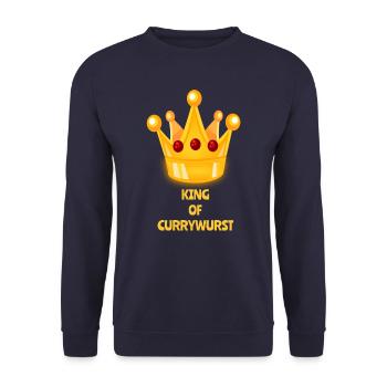 KING OF CURRYWURST - Sweat-shirt Unisexe - marine - Devant - Alina (178cm) & Michal (187cm)